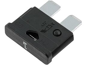 Bezpiecznik samochodowy 19mm 1A czarny Bezpiecznik samochodowy 19mm 1A czarny