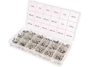 Zestaw bezpieczników 5x20mm szybkich 18x20sztuk Zestaw bezpieczników 5x20mm szybkich 18x20sztuk