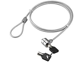Linka zabezpieczająca do laptopa GOOBAY kolor srebrny 1,5m Linka zabezpieczająca do laptopa GOOBAY kolor srebrny 1,5m