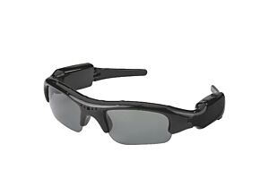 Przyciemniane okulary z kamerą i mikrofonem