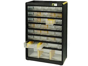 Zestaw z 33 szufladkami (Ex30 + Bx2 + 2Cx1) 300x135x478mm Zestaw z 33 szufladkami (Ex30 + Bx2 + 2Cx1) 300x135x478mm