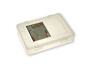 Pudełko na drobne elementy z 7 przegródkami białe Pudełko na drobne elementy z 7 przegródkami białe