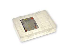 Pudełko na drobne elementy z 9 przegródkami białe Pudełko na drobne elementy z 9 przegródkami białe