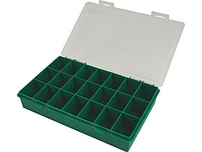 Pudełko na drobne elementy z 21 przegródkami Pudełko na drobne elementy z 21 przegródkami