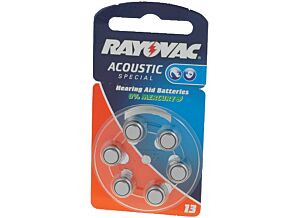 Bateria cynkowo-powietrzna (ZnO2) 1,4V RAYOVAC AC13 6szt.
