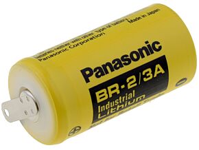 Bateria litowa 3V PANASONIC 2/3A,2/3R23 blaszki lutownicze fi17x33,5mm Bateria litowa 3V PANASONIC 2/3A,2/3R23 blaszki lutownicze fi17x33,5mm