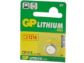 Bateria litowa 3V CR1216 GP fi12,5x1,6mm 25mAh