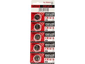 Bateria litowa 3V CR1616 MAXELL fi16x1,6mm 5szt. Bateria litowa 3V CR1616 MAXELL fi16x1,6mm 5szt.