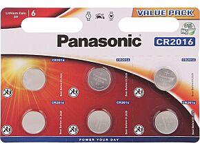 Bateria litowa 3V CR2016 PANASONIC 6szt. fi20x1,6mm Bateria litowa 3V CR2016 PANASONIC 6szt. fi20x1,6mm