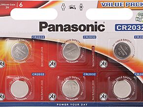 Bateria litowa 3V CR2032 PANASONIC 6szt. fi20x3,2mm