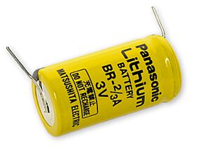 Bateria litowa 3V z końcówkami do druku BR2/3A