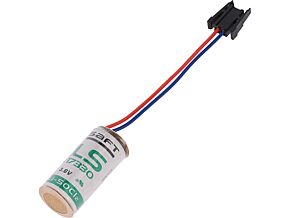 Bateria litowa 3,6V 17335,2/3A przewody z wtykiem fi17x36mm Bateria litowa 3,6V 17335,2/3A przewody z wtykiem fi17x36mm