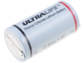 Bateria litowa 3,6V ULTRALIFE C blaszki lutownicze 6500mAh