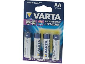 Bateria litowa VARTA 1,5V AA 4szt. fi14,5x50,5mm 2900mAh Bateria litowa VARTA 1,5V AA 4szt. fi14,5x50,5mm 2900mAh
