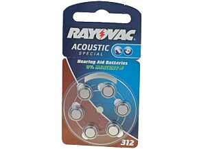 Bateria cynkowo-powietrzna (ZnO2) 1,4V RAYOVAC AC312, R36 6szt. Bateria cynkowo-powietrzna (ZnO2) 1,4V RAYOVAC AC312, R36 6szt.