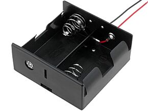 Pojemnik na 2 baterie R20 z przewodami COMF Pojemnik na 2 baterie R20 z przewodami COMF