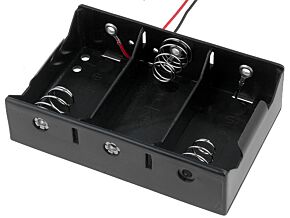 Pojemnik na 3 baterie R20 z przewodami COMF Pojemnik na 3 baterie R20 z przewodami COMF