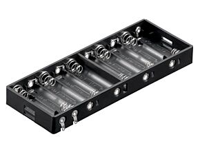 Pojemnik na 10 baterii R6 czarny Pojemnik na 10 baterii R6 czarny