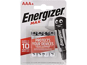 Bateria alkaliczna 1,5V AAA ENERGIZER MAX 4szt.