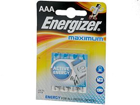 Bateria alkaliczna 1,5V Energizer Maximum R03 (AAA) 4szt.