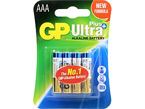 Bateria alkaliczna GP 1,5V AAA, R3 ULTRA PLUS 4szt. Bateria alkaliczna GP 1,5V AAA, R3 ULTRA PLUS 4szt.