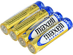 Bateria alkaliczna 1,5V MAXELL AAA 4szt. fi10,5x44,5mm