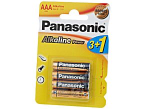 Bateria alkaliczna 1,5V PANASONIC AAA BRONZE 4szt. Bateria alkaliczna 1,5V PANASONIC AAA BRONZE 4szt.