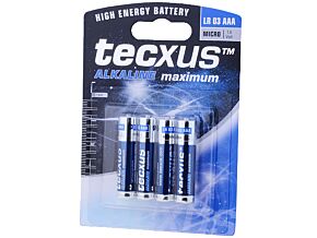 Bateria alkaliczna 1,5V Tecxus R03 blister 4szt.