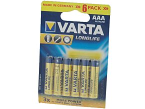 Bateria alkaliczna 1,5V Varta LONGLIFE R03 (AAA) blister 6szt.