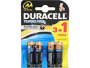 Bateria alkaliczna 1,5V DURACELL AA Turbo 4szt. Bateria alkaliczna 1,5V DURACELL AA Turbo 4szt.