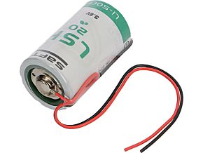 Bateria litowa 3,6V D SAFT przewody fi33,5x61,5mm 13000mAh Bateria litowa 3,6V D SAFT przewody fi33,5x61,5mm 13000mAh