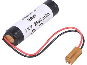 Bateria litowa do PLC 3,6V AA konektory fi14,6x51,5mm 2500mAh