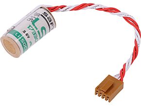 Bateria litowa do PLC 3,6V 17330, 2/3A konektory fi16,5x35,4mm Bateria litowa do PLC 3,6V 17330, 2/3A konektory fi16,5x35,4mm