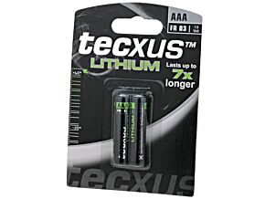 Bateria litowa TECXUS 1,5V AAA, R3 2szt.