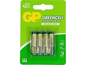 Bateria R03 AAA 1,5V GP Greencell cynkowo-chlorkowa blister 4szt. Bateria R03 AAA 1,5V GP Greencell cynkowo-chlorkowa blister 4szt.