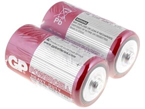 Bateria cynkowo-węglowa 1,5V GP C POWERCELL 2szt. Bateria cynkowo-węglowa 1,5V GP C POWERCELL 2szt.