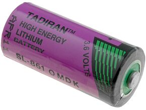 Bateria litowa (LTC) 3,6V TADIRAN 2/3AA fi14,7x33,5mm 1600mAh