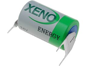 Bateria litowa 3,6V XENO-ENERGY 1/2AA 3pin, biegun dodatni 2pin, do druku Bateria litowa 3,6V XENO-ENERGY 1/2AA 3pin, biegun dodatni 2pin, do druku