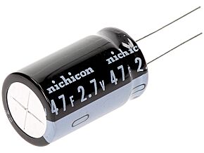 Kondensator elektrolityczny NICHICON superkondensator 47F 2,7V THT Kondensator elektrolityczny NICHICON superkondensator 47F 2,7V THT