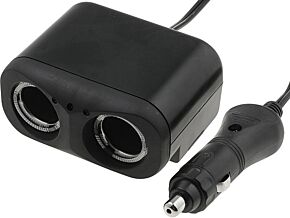 Rozgałęźnik zapalniczki samochodowej 12V 10A z przewodem 1m Rozgałęźnik zapalniczki samochodowej 12V 10A z przewodem 1m