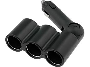 Rozgałęźnik gniazda zapalniczki samochodowej x3 z uchylnym wtykiem