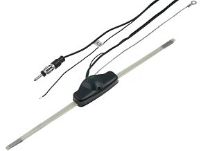 Antena wewnętrzna ze wzmacniaczem dł.34cm,przewód 2m Antena wewnętrzna ze wzmacniaczem dł.34cm,przewód 2m