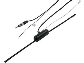 Antena wewnętrzna ze wzmacniaczem dł.34cm,przewód 2m Antena wewnętrzna ze wzmacniaczem dł.34cm,przewód 2m