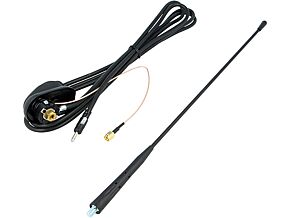 Antena prętowa AM, FM, GPS 2,45m stałe nachylenie masztu