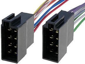 ISO gniazda męskie (x2) 16Pin (8+8) z przewodami