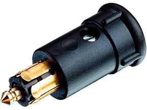 Wtyk zapalniczki samochodowej zacisk śrubowy 12A czarny