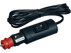 Wtyk zapalniczki samochodowej przewody 8A czarny 2m