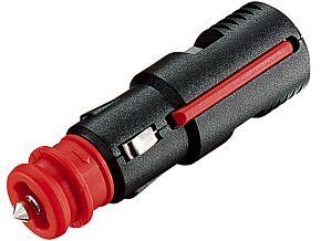 Wtyk zapalniczki samochodowej zacisk śrubowy 8A czarny