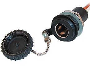 Gniazdo mini zapalniczki samochodowej PRO CAR 16A czarny IP67