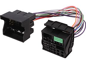 Złącza radiowe do samochodów VW Quadlock 40pin wtyk - Quadlock 52pin gniazdo